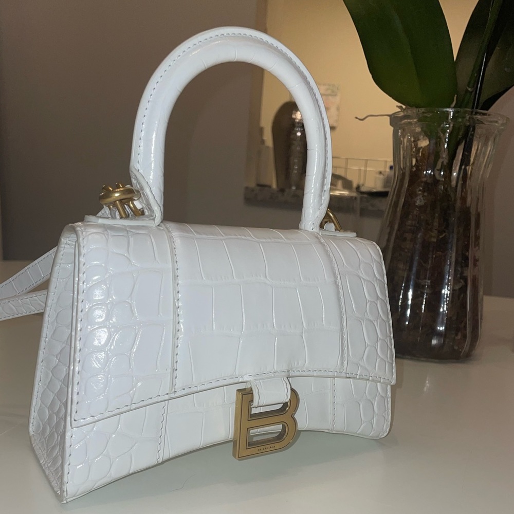 Extra Mini White Balenciaga Crossbody